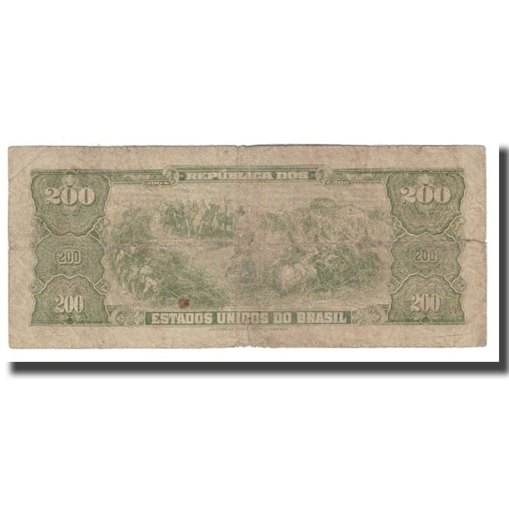 Banknote, Brazil, 200 Cruzeiros, KM:171c, VF(20-25)