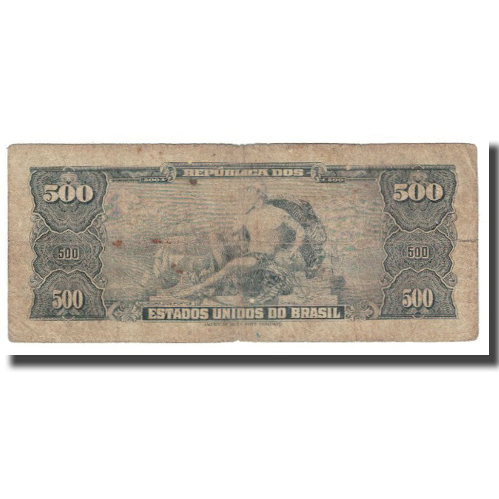 Banknote, Brazil, 500 Cruzeiros, KM:172b, VF(20-25)