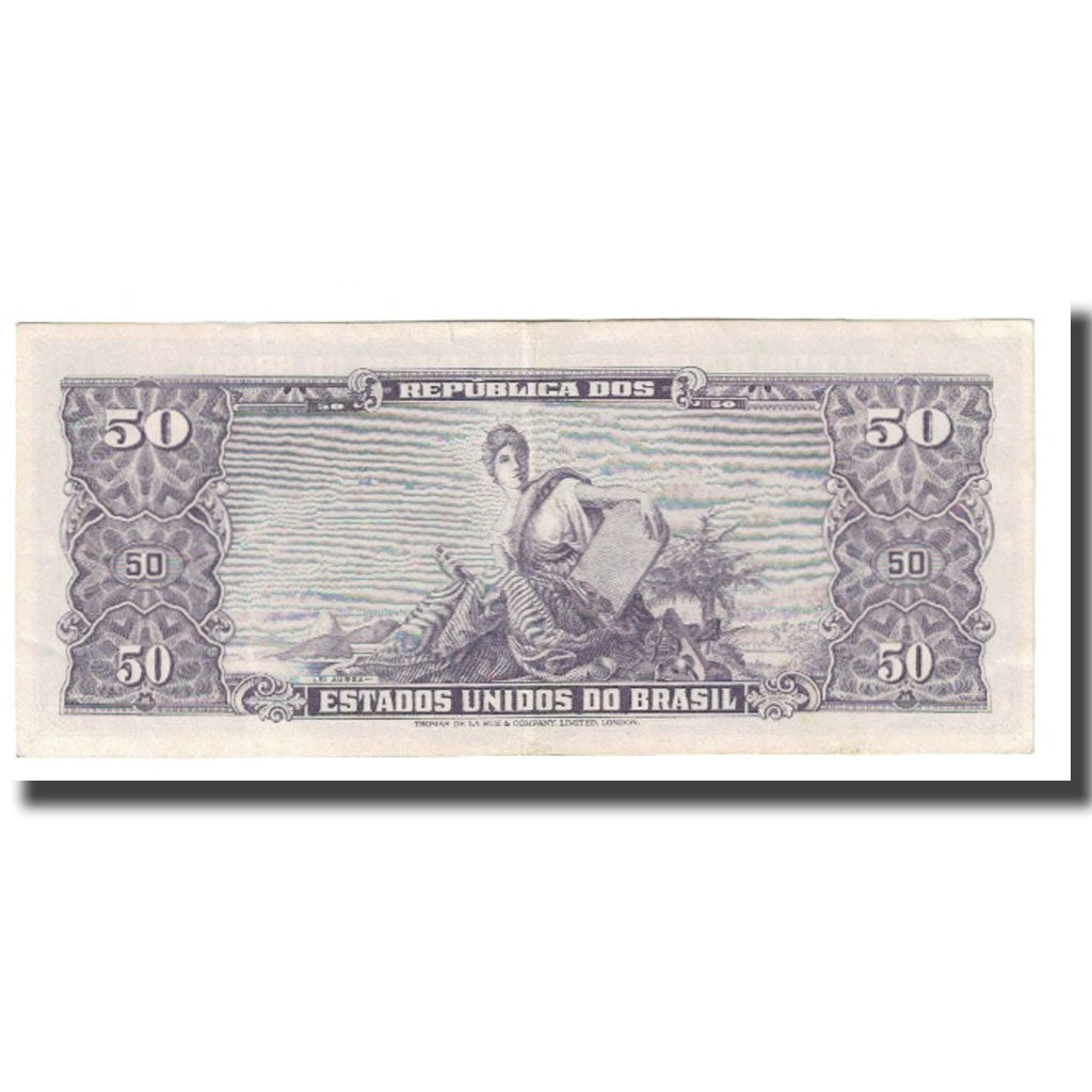 Banknote, Brazil, 50 Cruzeiros, KM:179, AU(55-58)