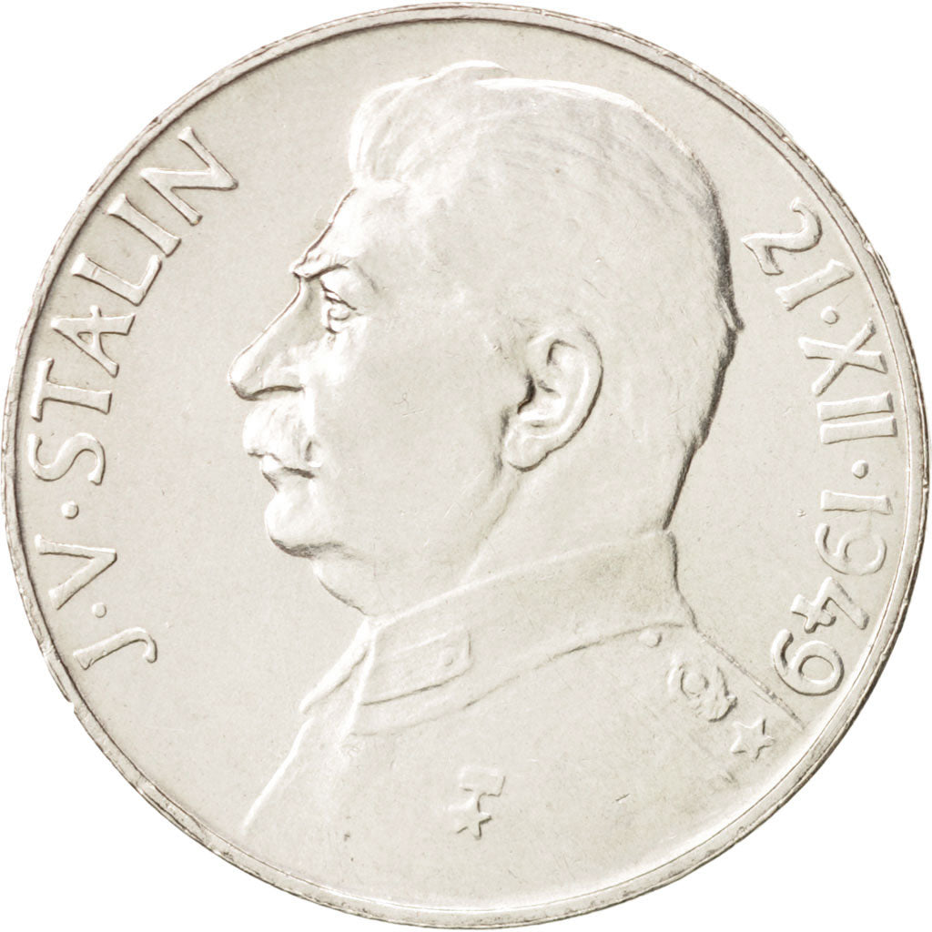 Czechoslovakia, 100 Korun, 1949, AU(55-58), Silver, KM:30