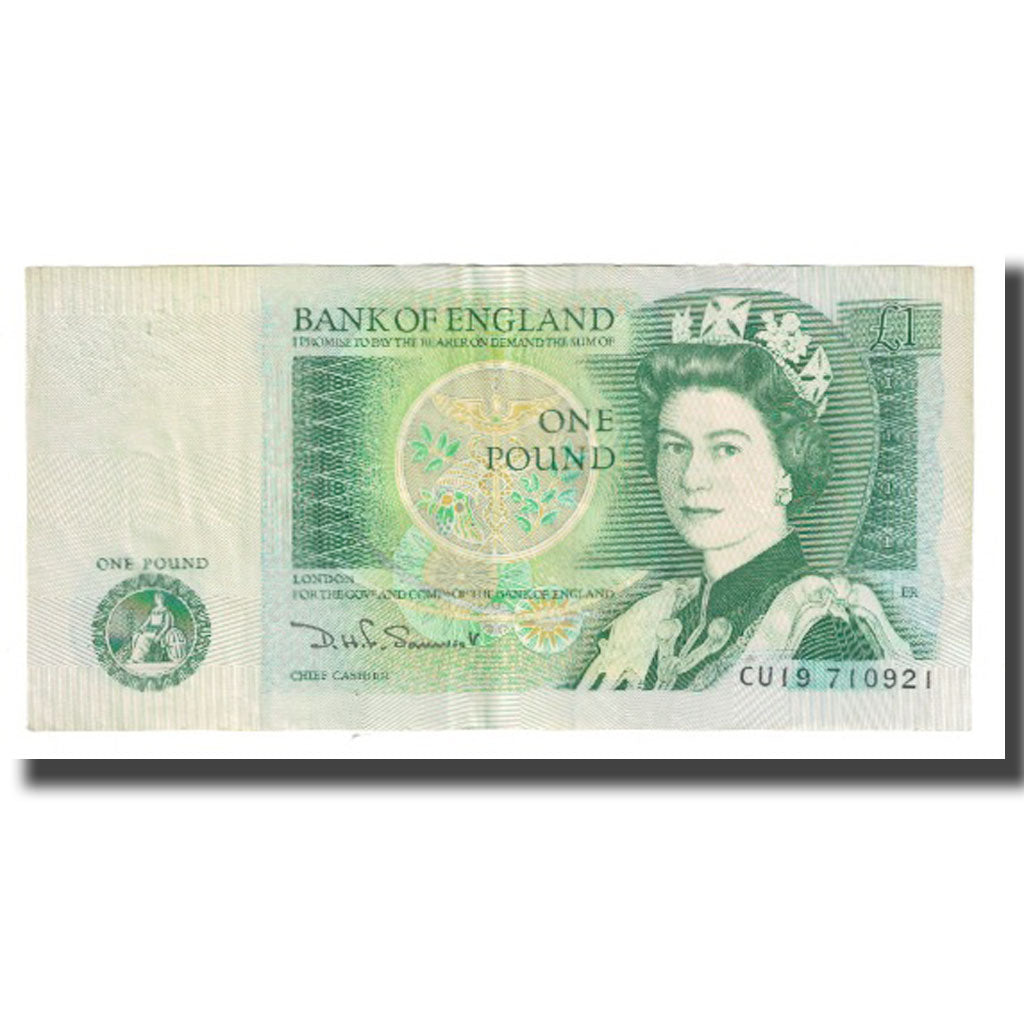 Billet, Grande-Bretagne, 1 Pound, KM:377a, TTB