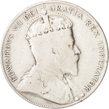 NEWFOUNDLAND, 50 Cents, 1909, VF(20-25), Silver, KM:11
