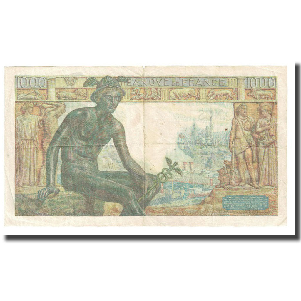 Francia, 1000 Francs, 1942, 1942-05-28, BB, Fayette:40.1, KM:102
