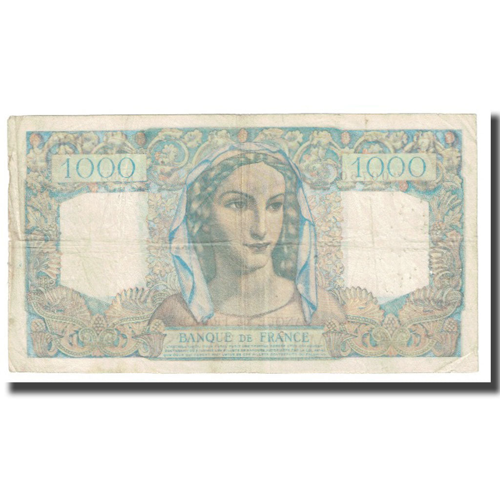 France, 1000 Francs, Minerve et Hercule, 1947, 1947-01-09, VF(30-35)