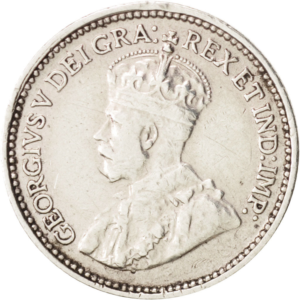 NEWFOUNDLAND, 5 Cents, 1929, Royal Canadian Mint, Ottawa, EF(40-45),Silver,KM13