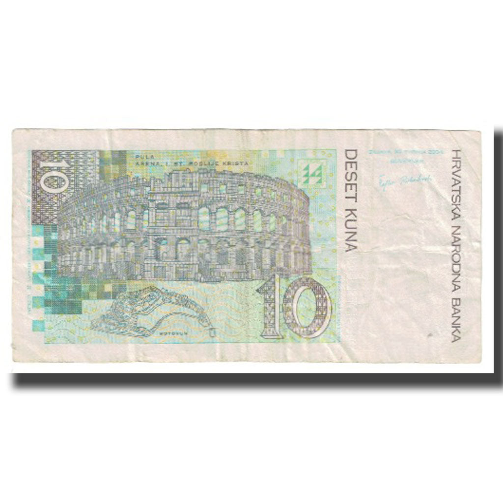 Banknote, Croatia, 10 Kuna, 2004, 2004-08-30, KM:38, AU(50-53)