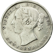 Coin, NEWFOUNDLAND, 20 Cents, 1894, VF(30-35), Silver, KM:4
