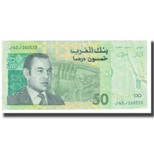 Banknote, Morocco, 50 Dirhams, 2002, KM:69a, AU(55-58)