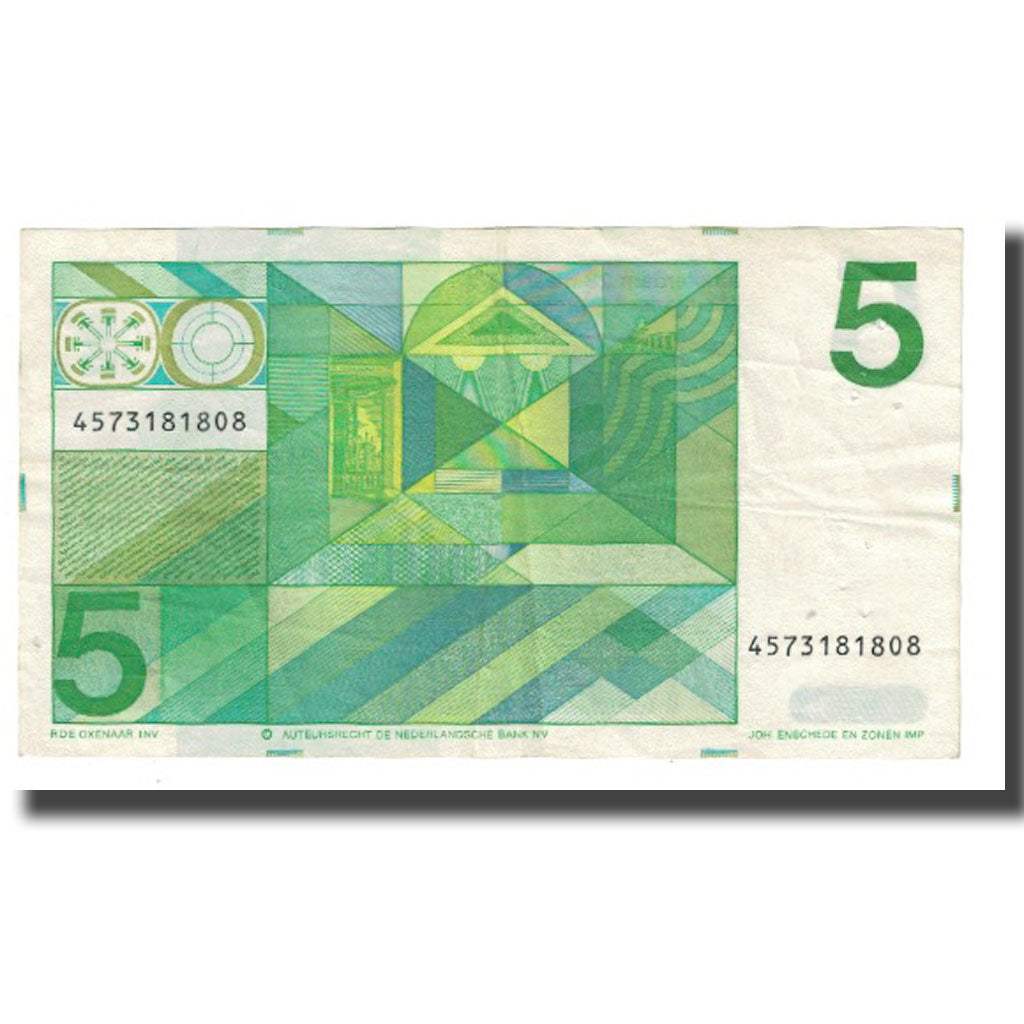 Banknote, Netherlands, 5 Gulden, 1973, 1973-03-28, KM:95a, AU(50-53)