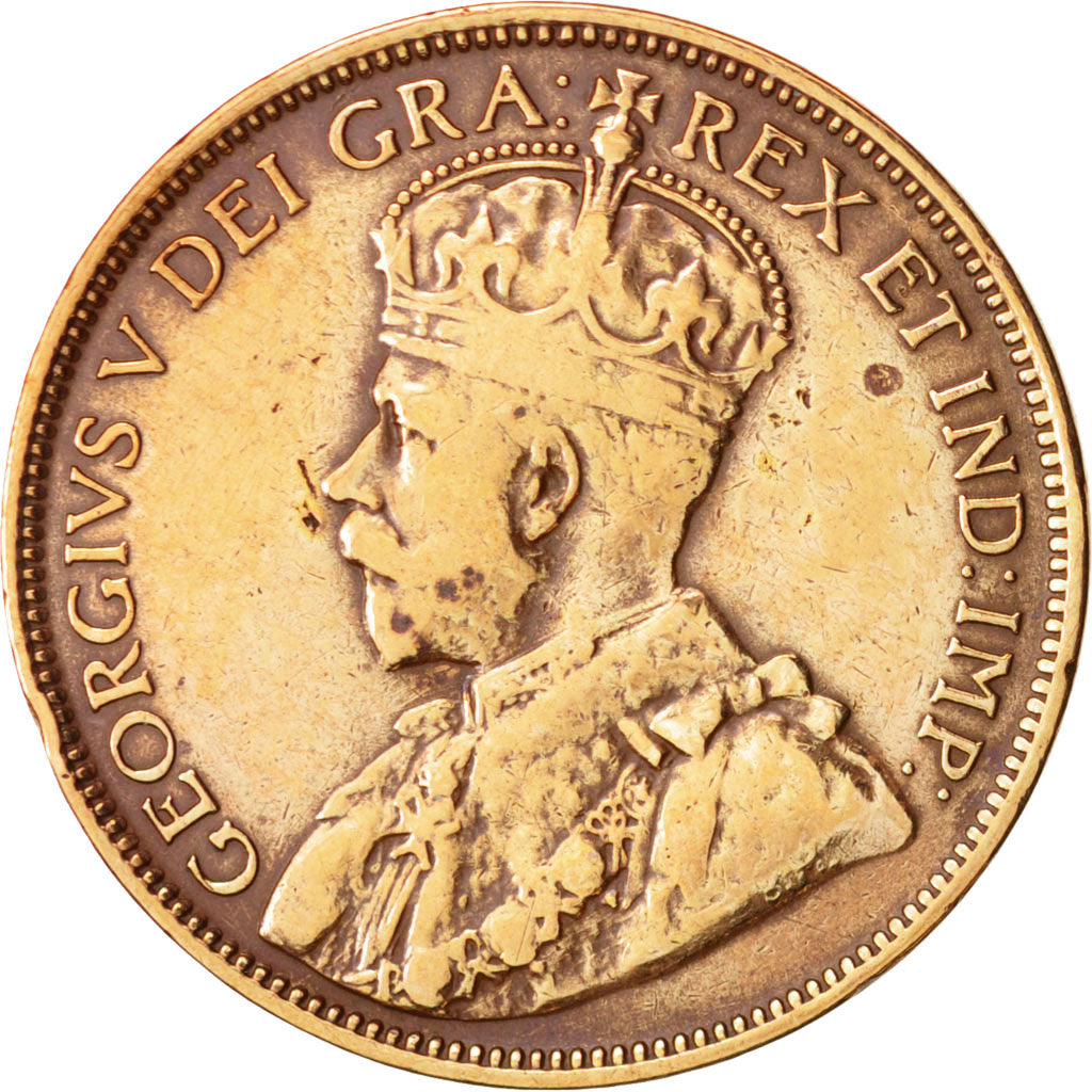 NEWFOUNDLAND, Large Cent, 1917, VF(30-35), Bronze, KM:16