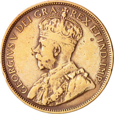NEWFOUNDLAND, Large Cent, 1917, VF(30-35), Bronze, KM:16