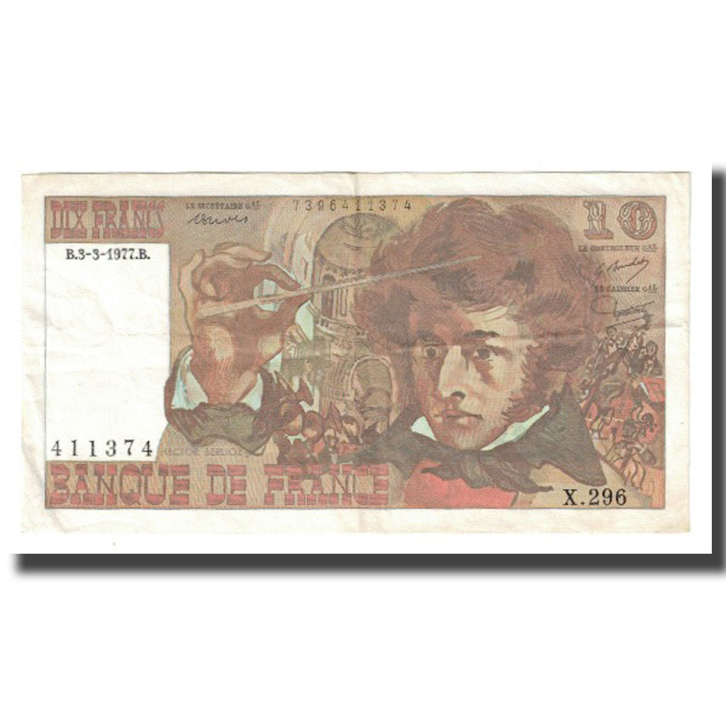Francja, 10 Francs, Berlioz, 1977, P. A.Strohl-G.Bouchet-J.J.Tronche
