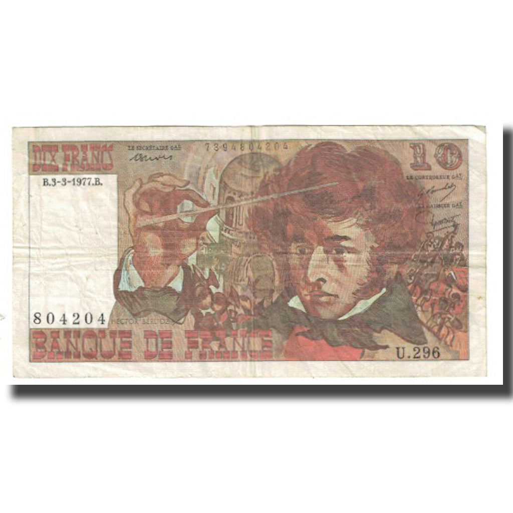 Frankreich, 10 Francs, Berlioz, 1977, P. A.Strohl-G.Bouchet-J.J.Tronche