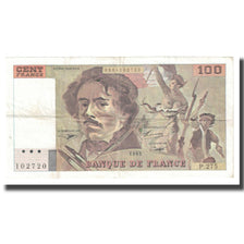 Francja, 100 Francs, Delacroix, 1995, BRUNEEL, BONARDIN, VIGIER, EF(40-45)