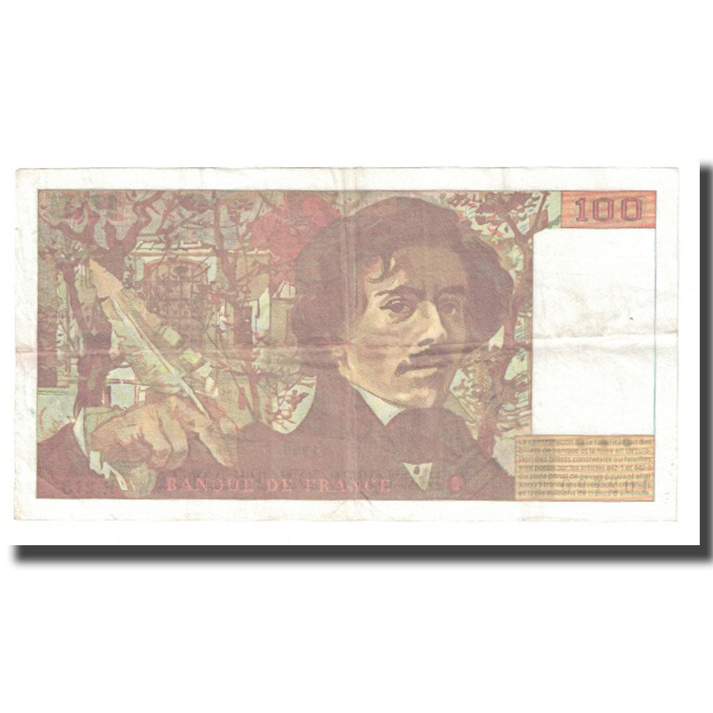 France, 100 Francs, Delacroix, 1995, BRUNEEL, BONARDIN, VIGIER, EF(40-45)