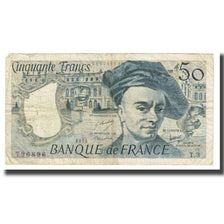 França, 50 Francs, Quentin de La Tour, 1978, STROHL TRONCHE DENTAUD, VF(20-25)