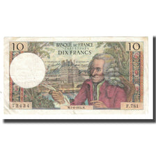 France, 10 Francs, Voltaire, 1972, R.Tondu-G.Bouchet-H.Morant, 1972-06-01, TTB
