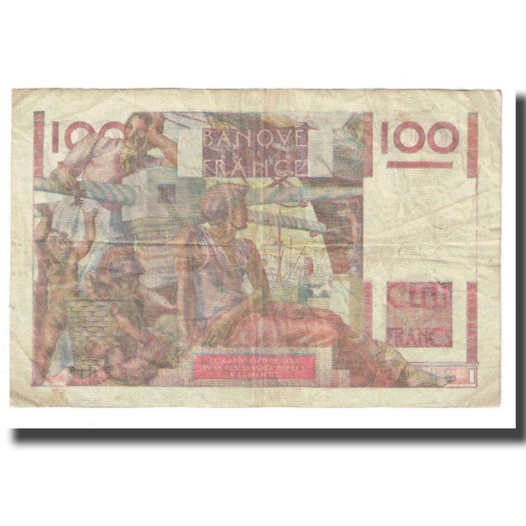 Francia, 100 Francs, Jeune Paysan, 1953, D AMBRIERES, GARGAM, 1953-01-02, MB+