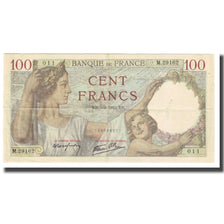 France, 100 Francs, Sully, 1942, P. Rousseau and R. Favre-Gilly, 1942-03-05