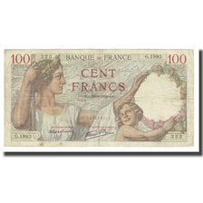 Francia, 100 Francs, Sully, 1939, P. Rousseau and R. Favre-Gilly, 1939-09-28