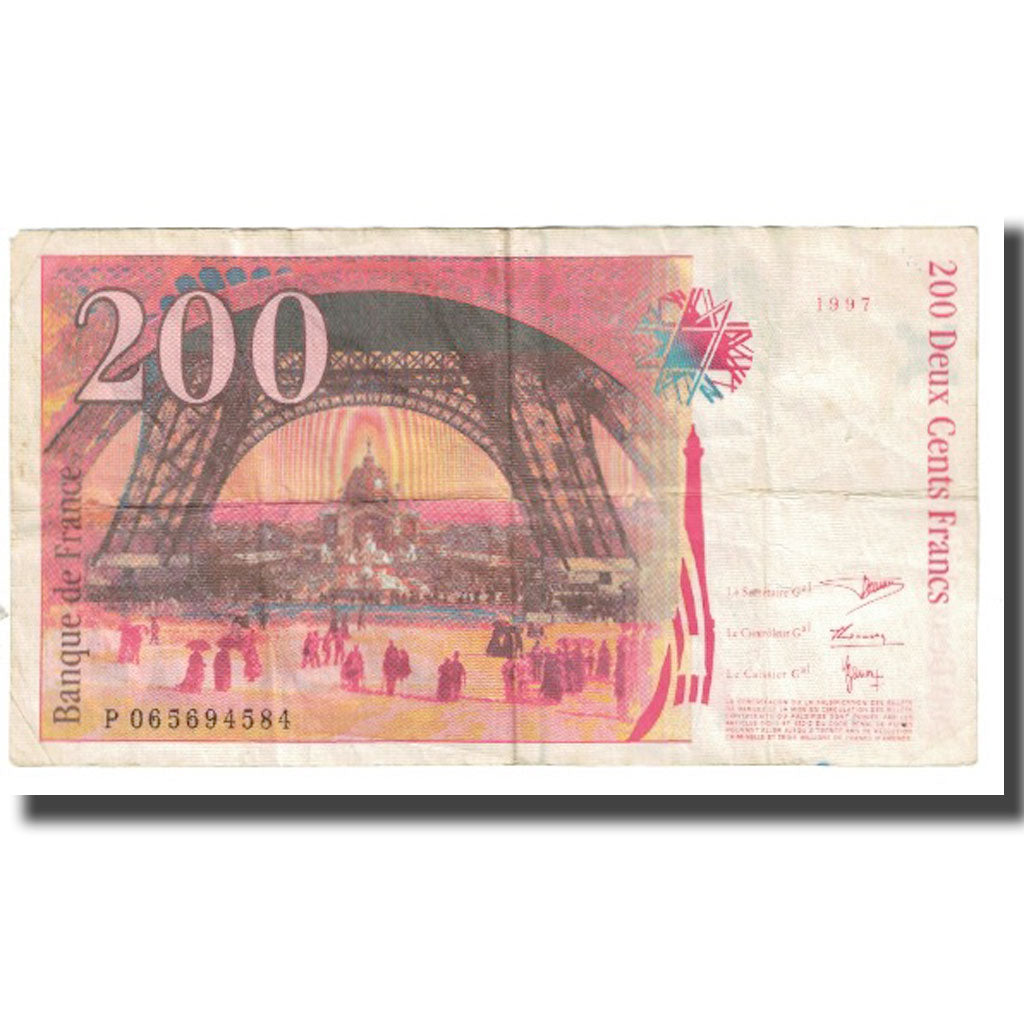 France, 200 Francs, Eiffel, 1997, BRUNEEL, BONARDIN, VIGIER, EF(40-45)