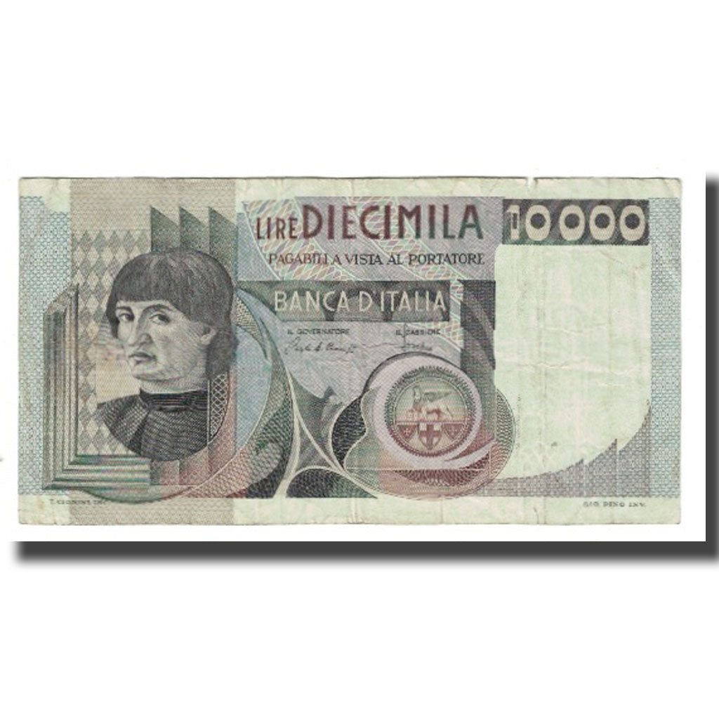 Banknote, Italy, 10,000 Lire, 1976-1984, 1984-03-08, KM:106b, VF(20-25)