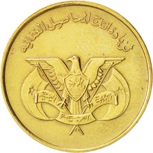 Yemen Arab Republic, 5 Fils, 1974, EF(40-45), Brass, KM:38