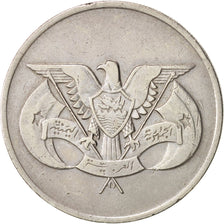 Yemen Arab Republic, Riyal, 1976, EF(40-45), Copper-nickel, KM:42