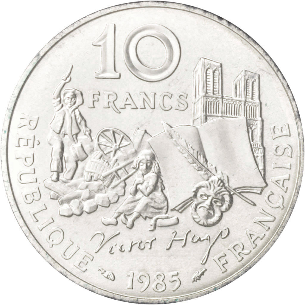 France, 10 Francs, 1985, MS(65-70), Silver, KM:956a, Gadoury:819
