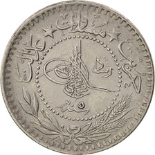 Turkey, Muhammad V, 10 Para, 1913, Qustantiniyah, AU(55-58), Nickel, KM:760