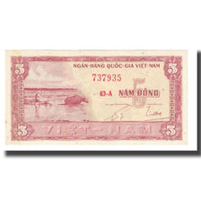 Banknot, Południowy Wiet Nam, 5 D<ox>ng, KM:13a, EF(40-45)