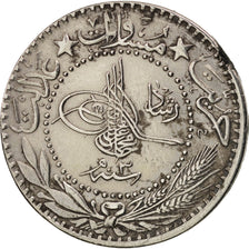Turkey, Muhammad V, 20 Para, 1911, Qustantiniyah, EF(40-45), Nickel, KM:761