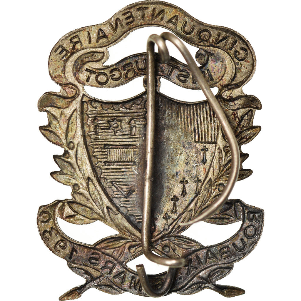 France, Medal, Cinquantenaire de l'Institut Turgot, Roubaix, Nord, 1930
