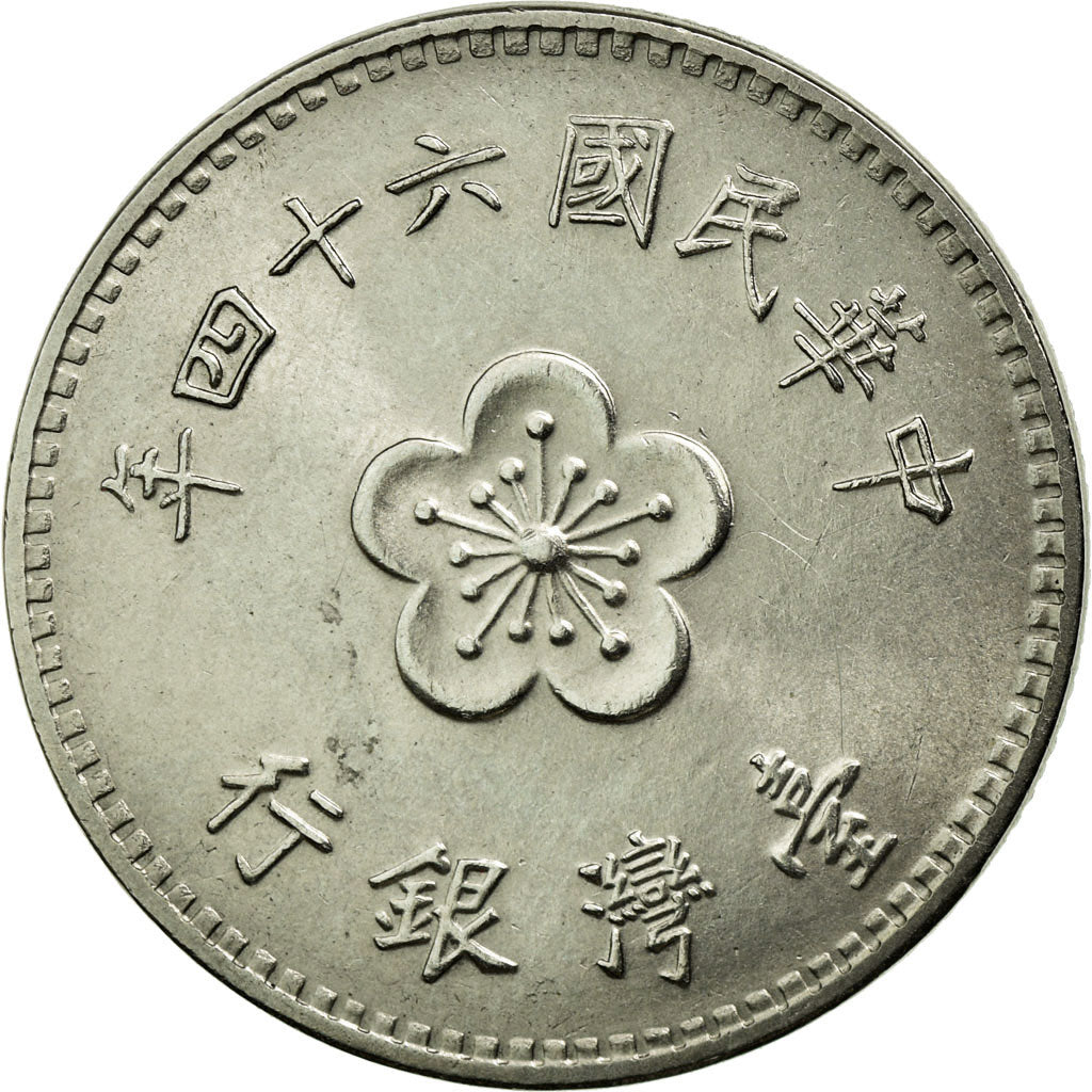 Münze, Republik China, TAIWAN, Yuan, 1975, VZ+, Copper-Nickel-Zinc, KM:536