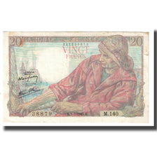 Frankrijk, 20 Francs, Pêcheur, 1945, 1945-07-05, TTB, Fayette:13.10, KM:100b
