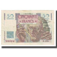 Francia, 50 Francs, Le Verrier, 1950, P. Rousseau and R. Favre-Gilly