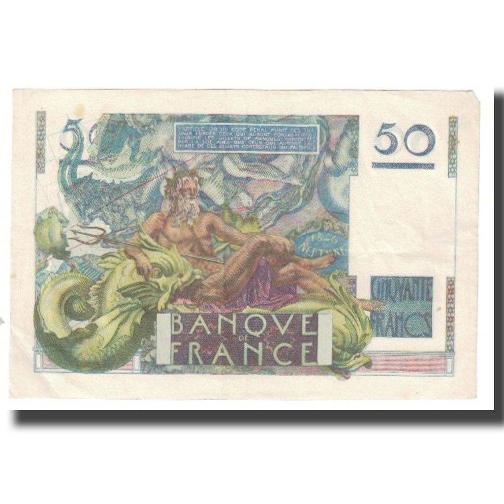 France, 50 Francs, Le Verrier, 1948, P. Rousseau and R. Favre-Gilly, 1948-04-08