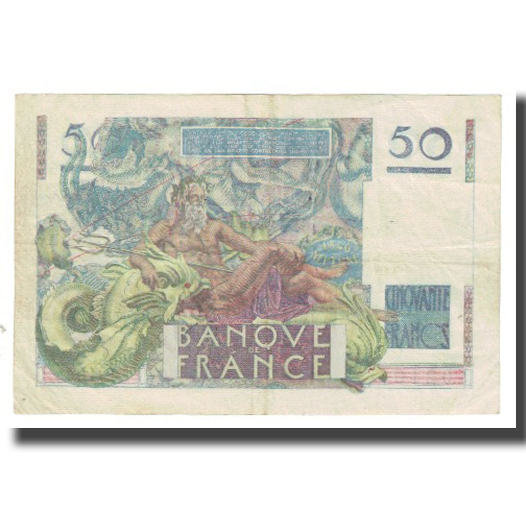 Francia, 50 Francs, Le Verrier, 1950, P. Rousseau and R. Favre-Gilly