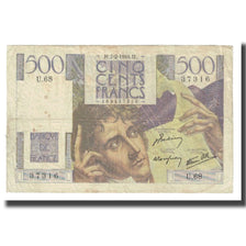 Frankreich, 500 Francs, Chateaubriand, 1946, BELIN ROUSSEAU GARGAM, 1946-02-07