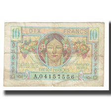 France, 10 Francs, 1947 French Treasury, 1947, TB, Fayette:VF30.1, KM:M7a