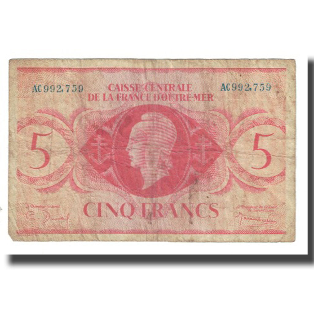 French Equatorial Africa, 5 Francs, VF(20-25), KM:15b