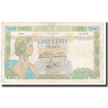 Francja, 500 Francs, La Paix, 1940, P. Rousseau and R. Favre-Gilly, 1940-12-19