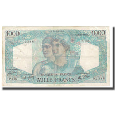 Francia, 1000 Francs, Minerve et Hercule, 1945, P. Rousseau and R. Favre-Gilly
