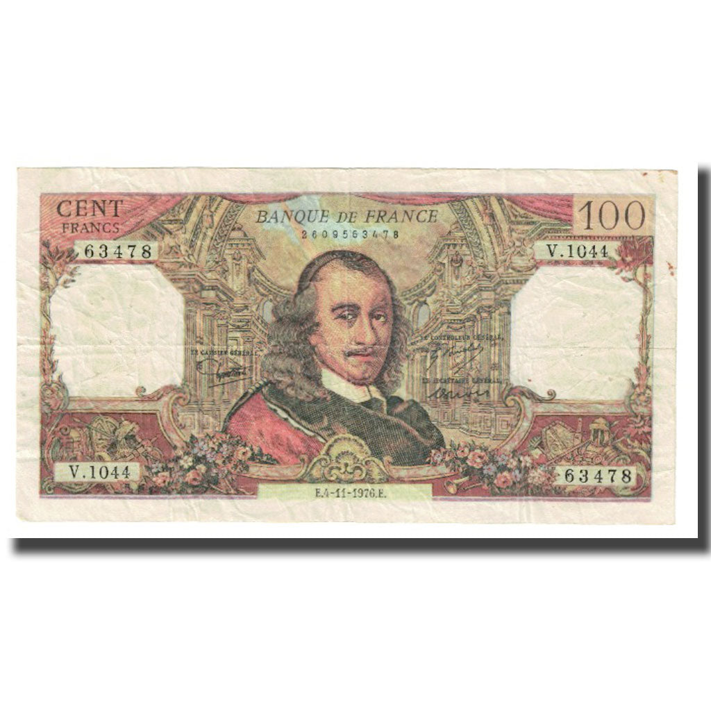France, 100 Francs, Corneille, 1976, 1976-11-04, FAUX, EF(40-45)