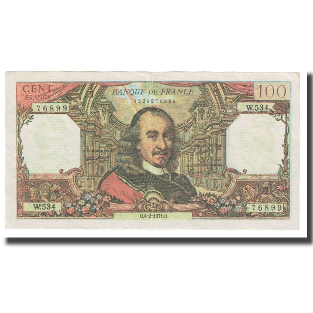 France, 100 Francs, Corneille, 1971, 1971-02-04, FAUX, EF(40-45)
