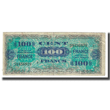 Frankrijk, 100 Francs, Flag/France, 1944, TB, Fayette:VF25.02, KM:123a