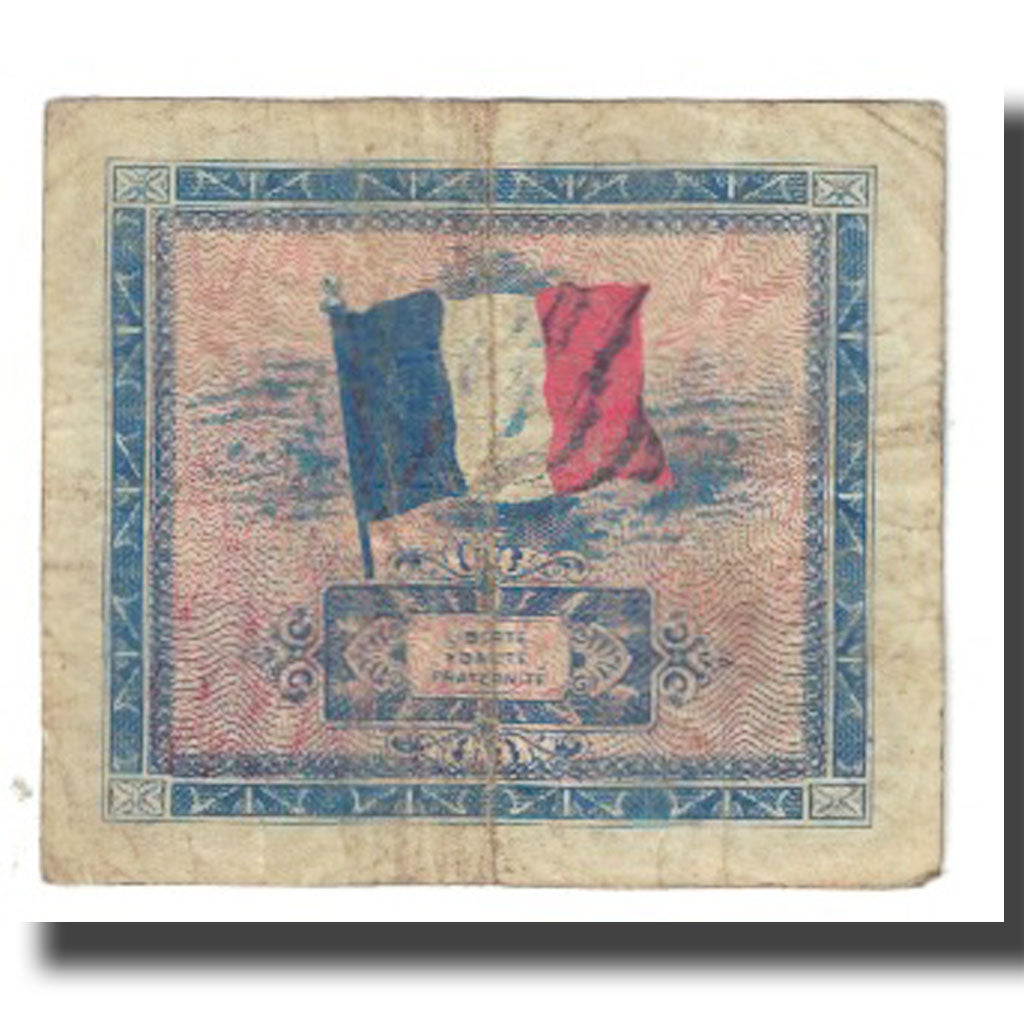 Francia, 5 Francs, Flag/France, 1944, MB, Fayette:VF17.1, KM:115a
