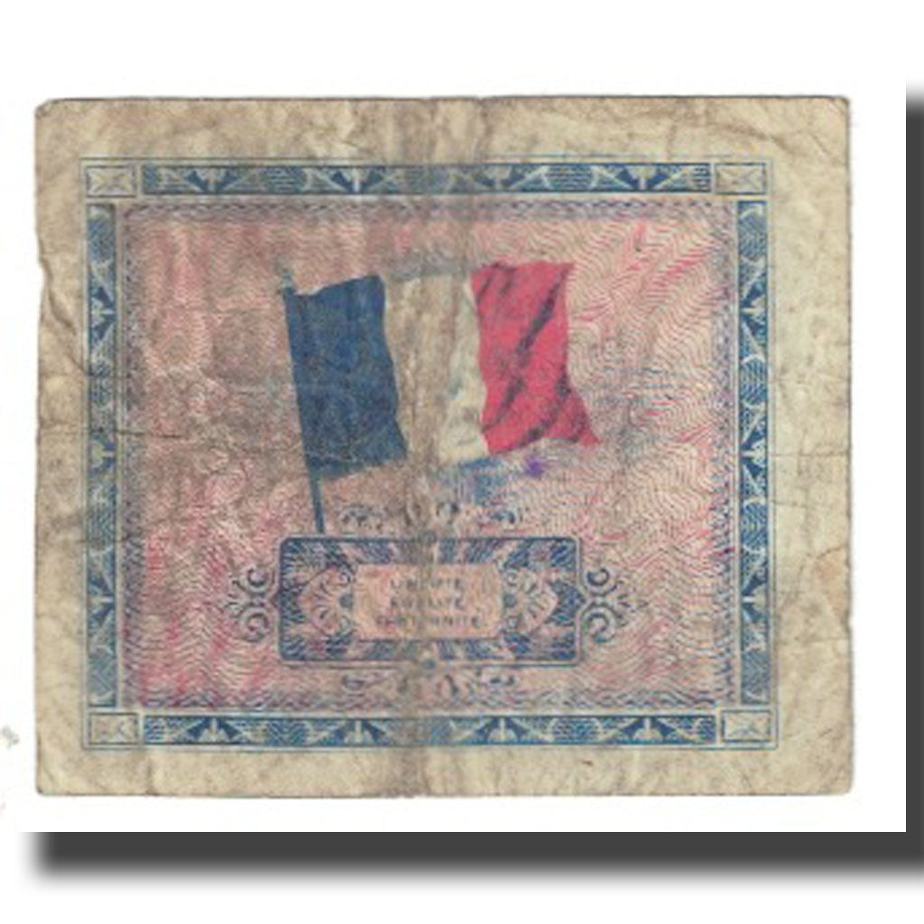 France, 2 Francs, Flag/France, 1944, VF(20-25), Fayette:VF 16.01, KM:114a