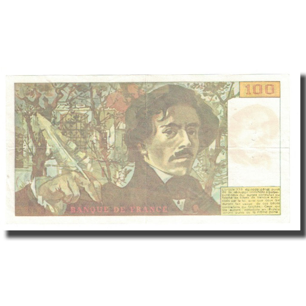 France, 100 Francs, Delacroix, 1983, FAUX, EF(40-45)