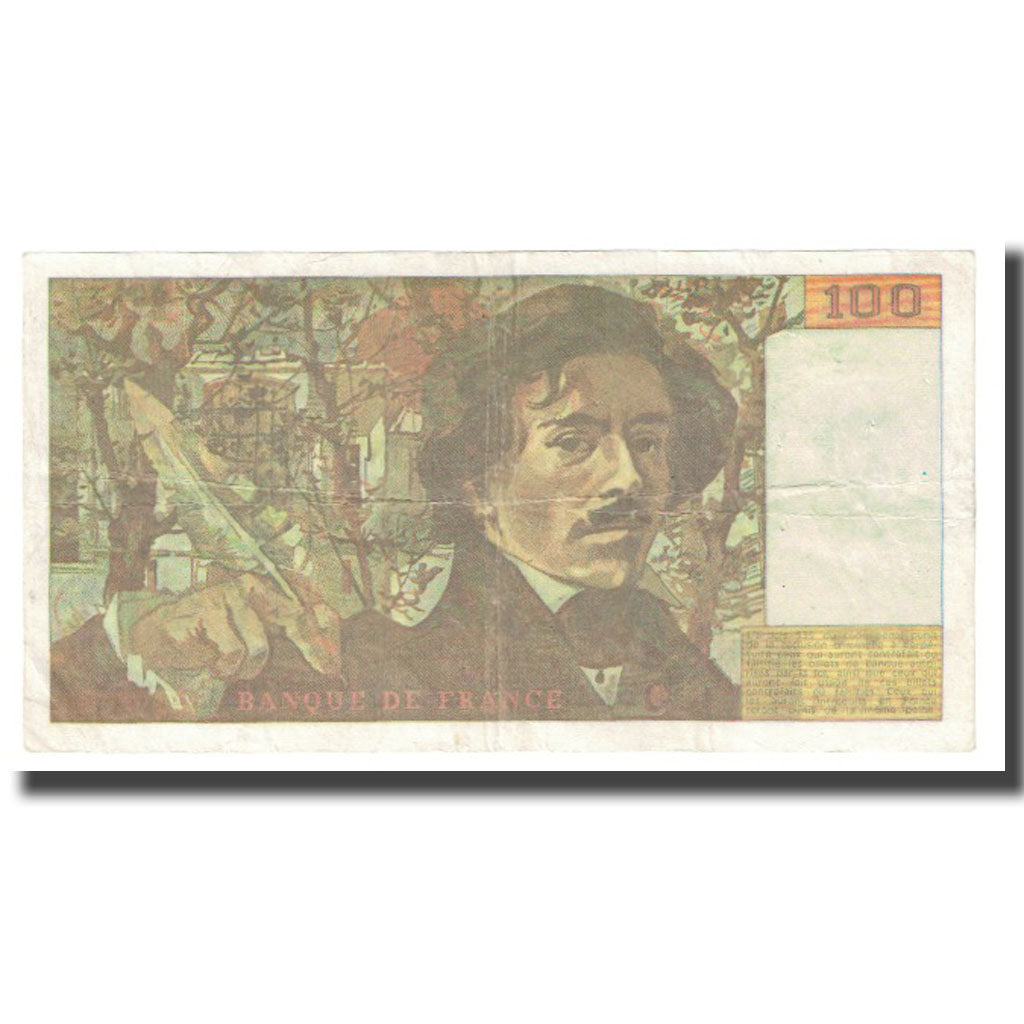 France, 100 Francs, Delacroix, 1982, FAUX, EF(40-45)